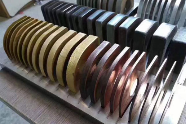 金屬雕刻機(jī)切割的樣品